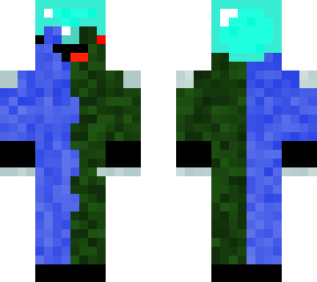 two face blue & green