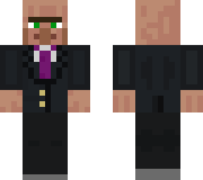 villager in a suit