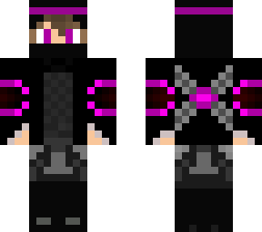 black & purple ninja