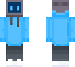 blue tv head with face (edit)