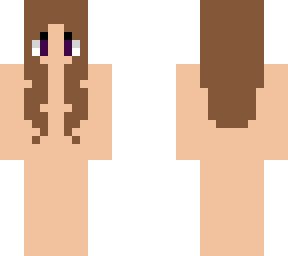 brown hair-purple eye base girl