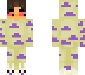 cloud suit yellow and purple