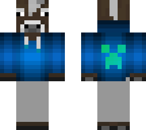cow with headphones and hoodie