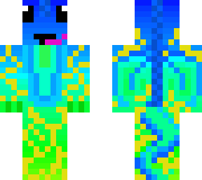 electric dragon with a blue and green fade