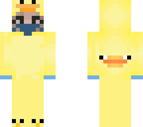 my skin but its wearin gthe skeppy duck onesie