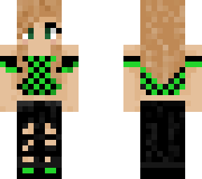 neon green blonde girl