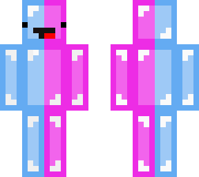 pink and light blue skeppy