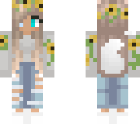 sunflower wolf girl