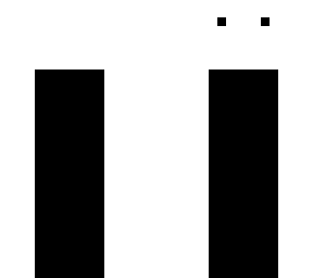 black and white