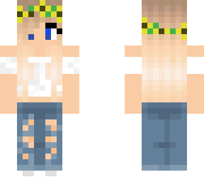 blonde with flower crown <3