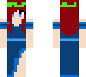 blue dress
