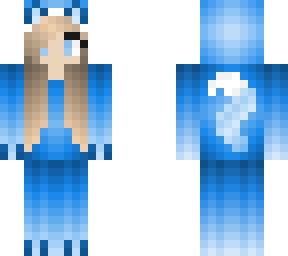 blue wolf onesie  custom request
