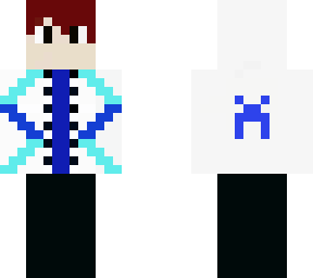 boy with white and blue jacket
