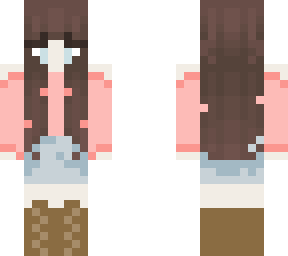 brown hair girl with pink top