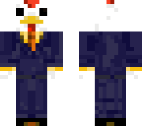 chicken in a tux