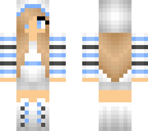 cute blue candy cane girl- custom request