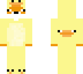 fox in a duck onesie
