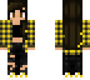 girl in yellow flannel