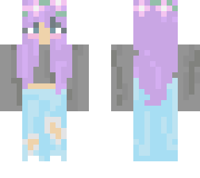 girl with purple hair