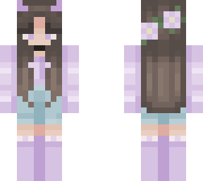 purple flower crown girl