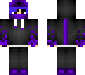 purple haired boy