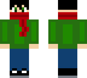 scarfed individual