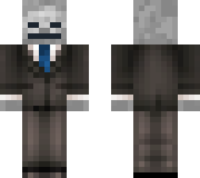 skeleton in a suit (part of the mobs in a suit series)