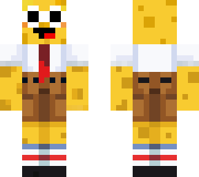 Spongebob With Clout Glasses Minecraft Skin