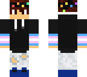 trans boy w/ flower crown