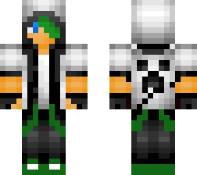 white and green hoodie boi