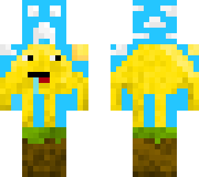 yellow noob exploring the world of minecraft v7
