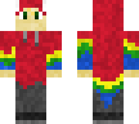blond parrot boy