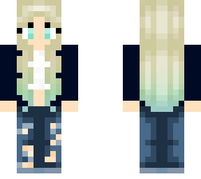 blonde with jeans and jacket <3