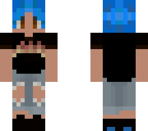 blue hair