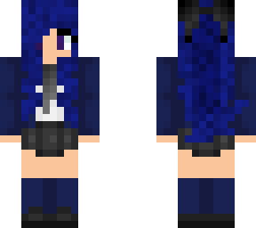 Blue school girl | Minecraft Skin