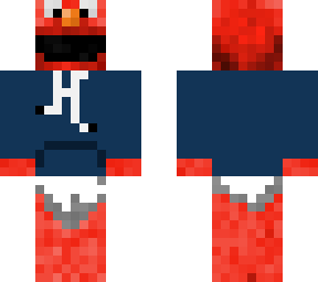 elmo wearing a diaper