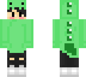 green dino onesie