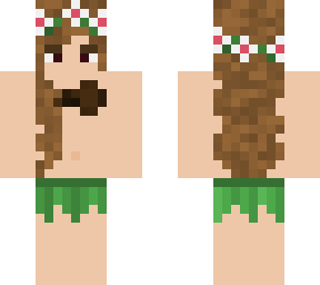hawaiian hula skirt girl/lady