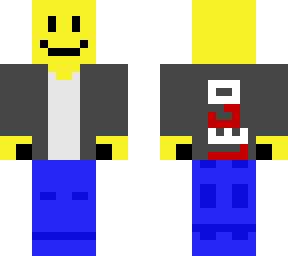 lego man grey jacket w/ white tank