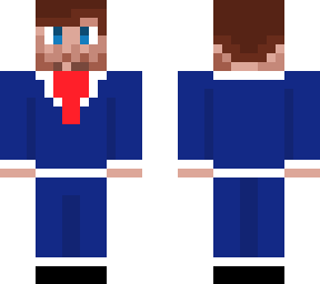 man in blue costume