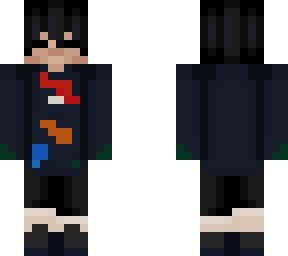 painted blue shirted guy