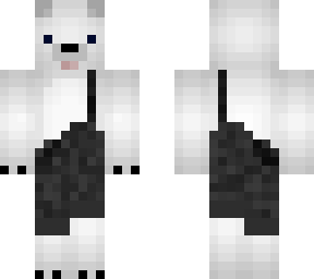 polar bear with some overalls