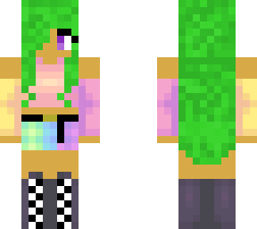 remake creeper haired girl