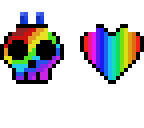 skull and heart