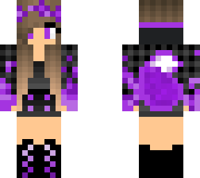 all purple wolf girl