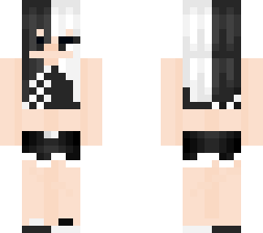 black and white