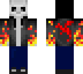 blazing skull