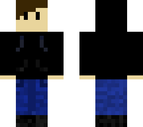 blu's normal fit (hood up)
