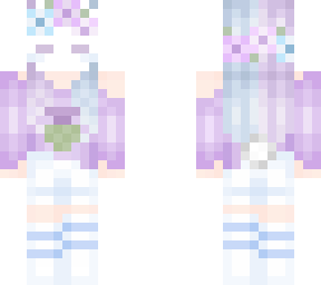 blue and purple bunny girl