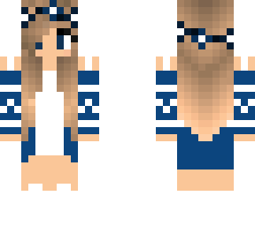 blue and white